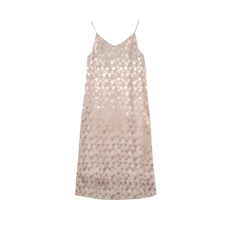 Apricot Dot Summer Dress