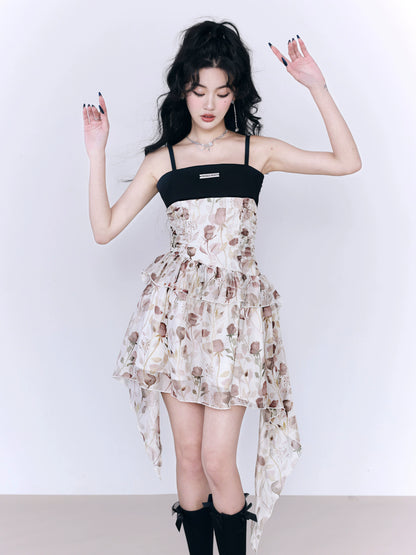 Black Tea Macchiato Princess Suspended Dress