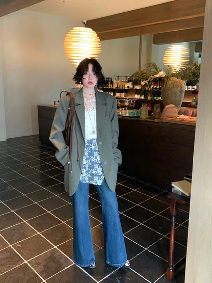 Molin Watch Loose-Fit Suit Jacket – Hong Kong Retro Autumn Modern Classic