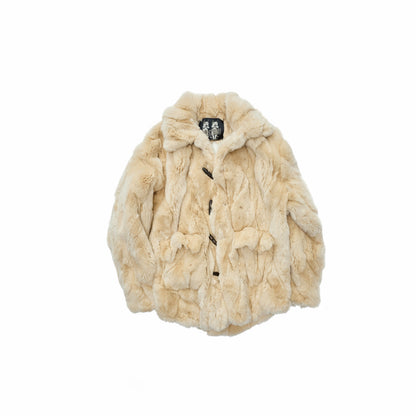 Rabbit Fur Toggle Coat