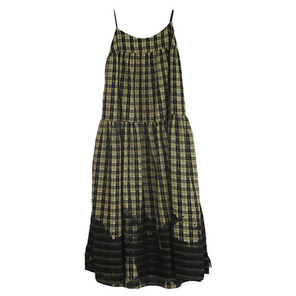 Comfortable Plaid Printed Camisole Skirt