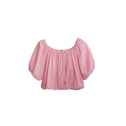 Cherry Blossom Pleated Top & Skirt Set