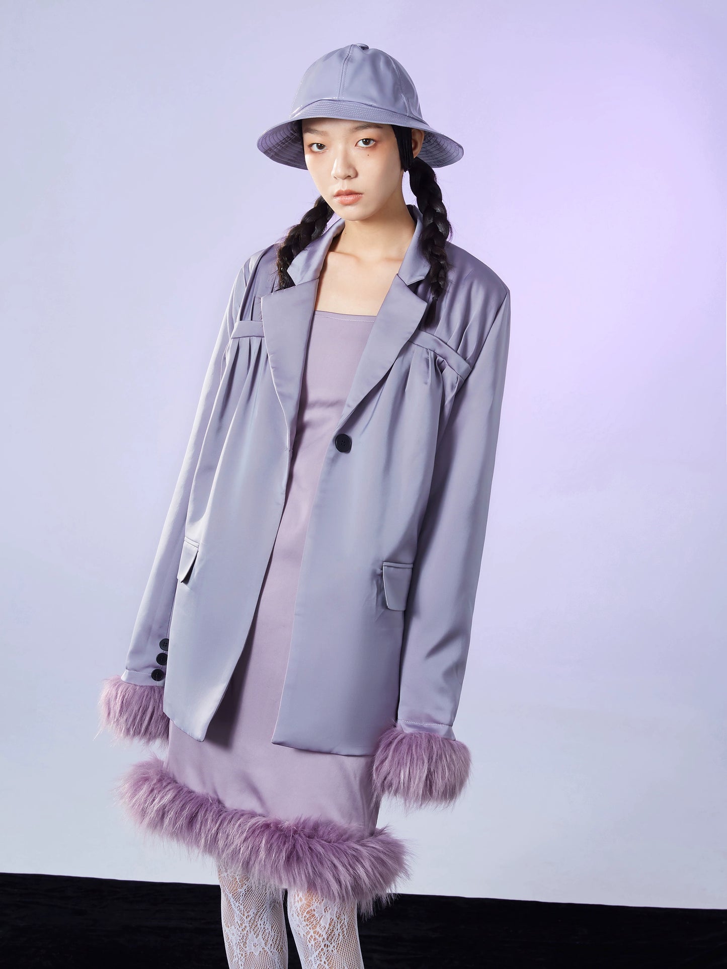 Original Detachable Fur Splicing Thick Cotton Jacket