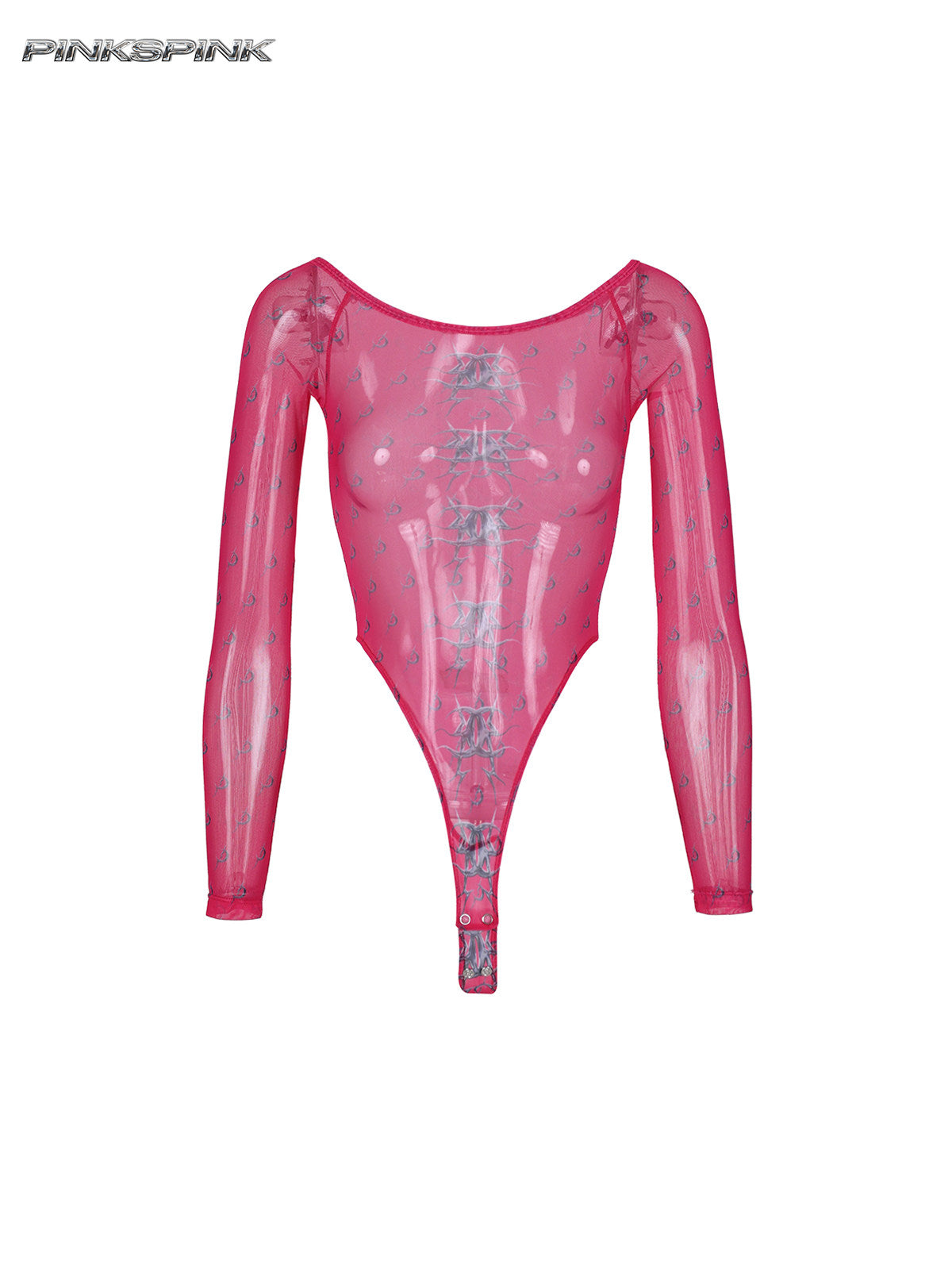 Electric Moon Mirror Sheer Mesh Base Layer – Sexy Y2K Fit