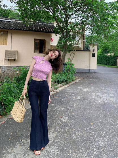 Jiuwu's Summer Qipao: Knitted Elegance in a Top