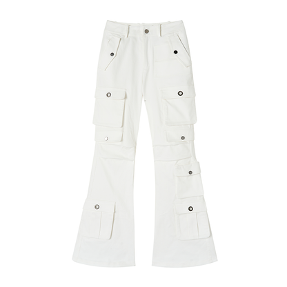 Pantaloni casual elastici neri yuan