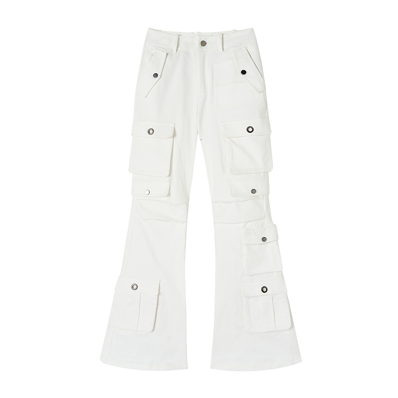 Pantaloni casual elastici neri yuan