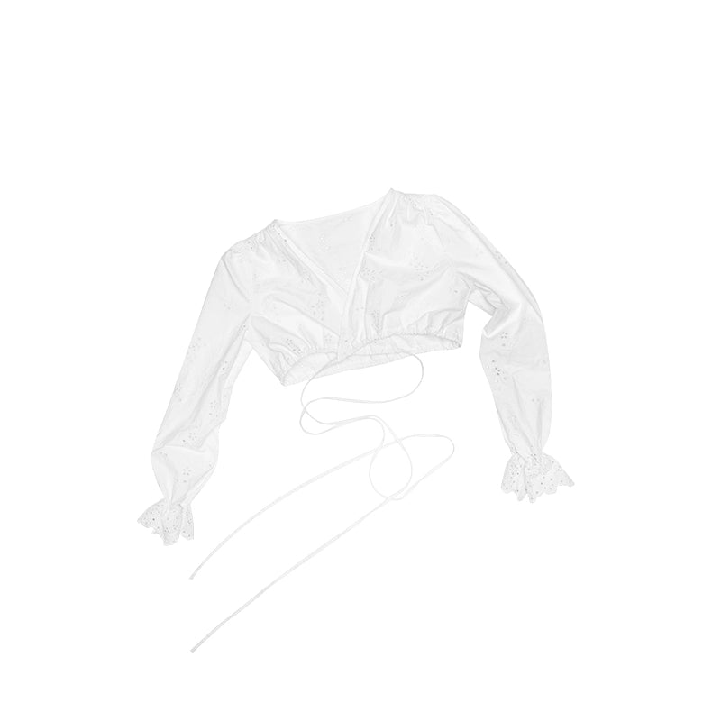 Double Waist Umbrella Skirt Set – Casual White Mini Skirt Outfit