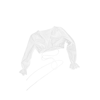 Double Waist Umbrella Skirt Set – Casual White Mini Skirt Outfit