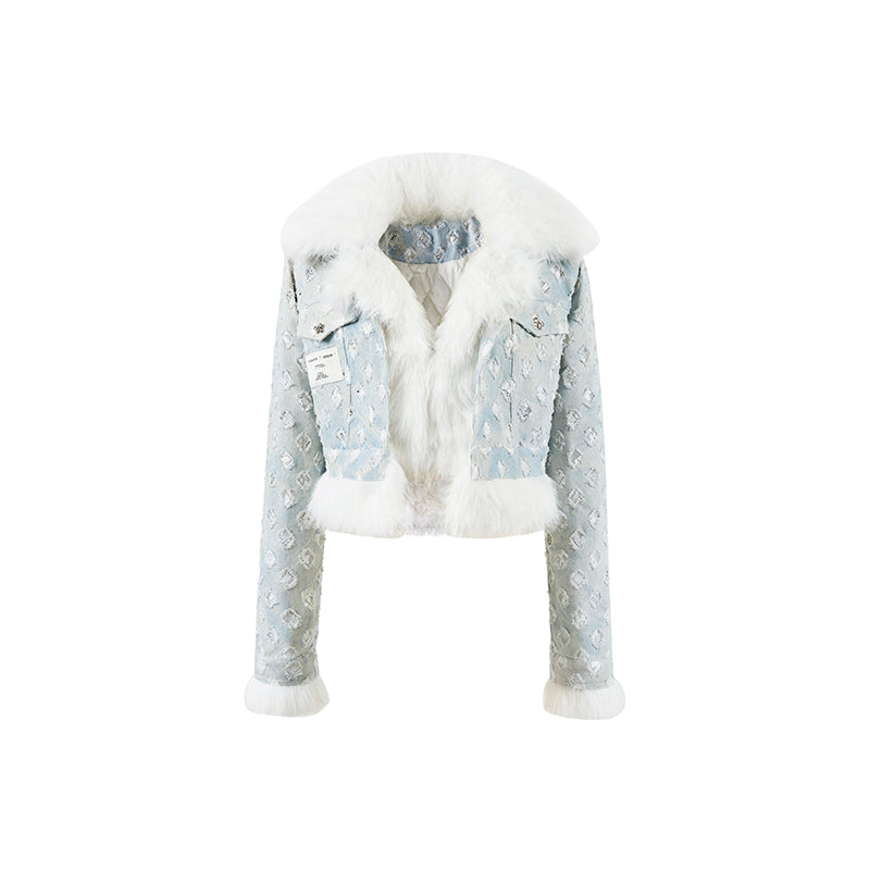 Retro Fur Denim Jacket