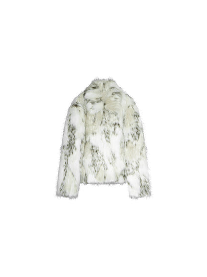 Wild Leopard Mystery Leopard Print Eco Fur Coat