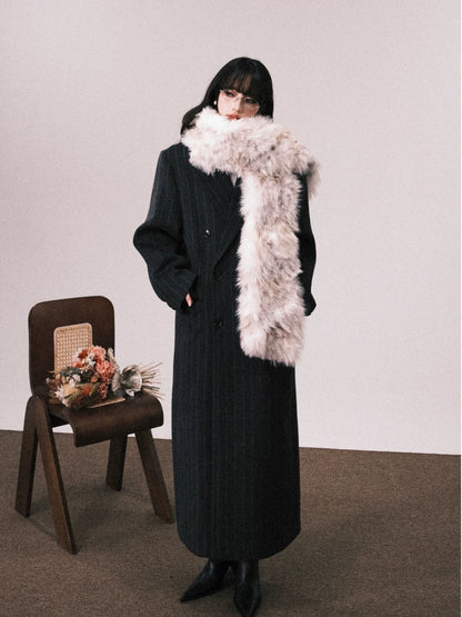 Winter Warm Fur Scarf with a Touch of Fashionable Elegance