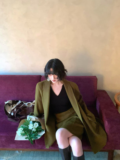 Qiulin Wool Jacket & Skirt Set