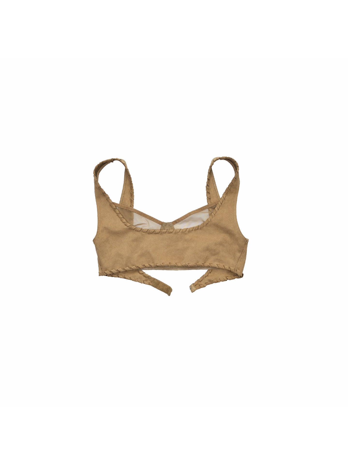 Faux Two-Piece Mesh Bralette