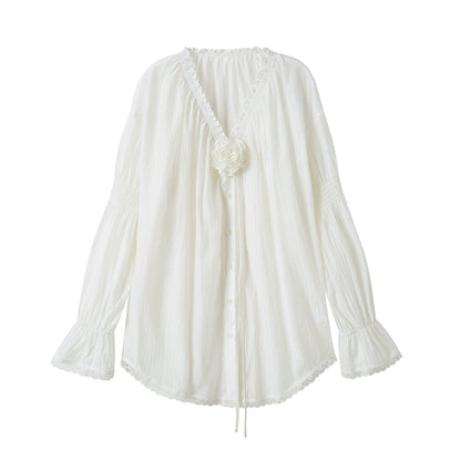 French Lace Romantic Shirt