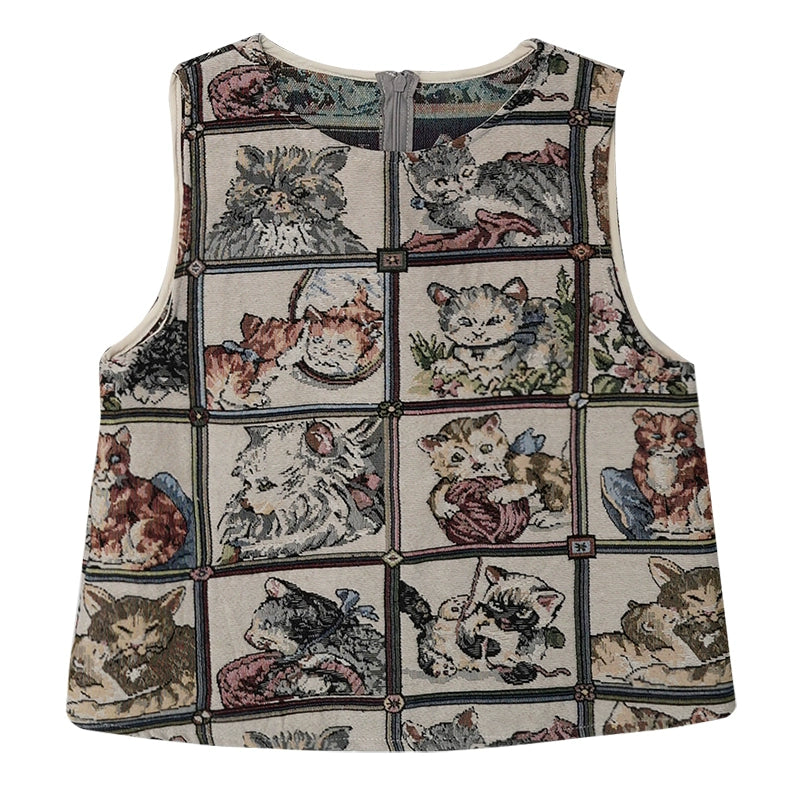 Vintage Kitty Vest