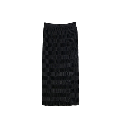 Gradient Medium Length Skirt Set
