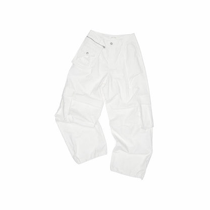 Embroidered Cargo Balloon Pants