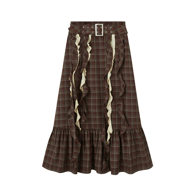 Mailard -brown Ribbon Skirt