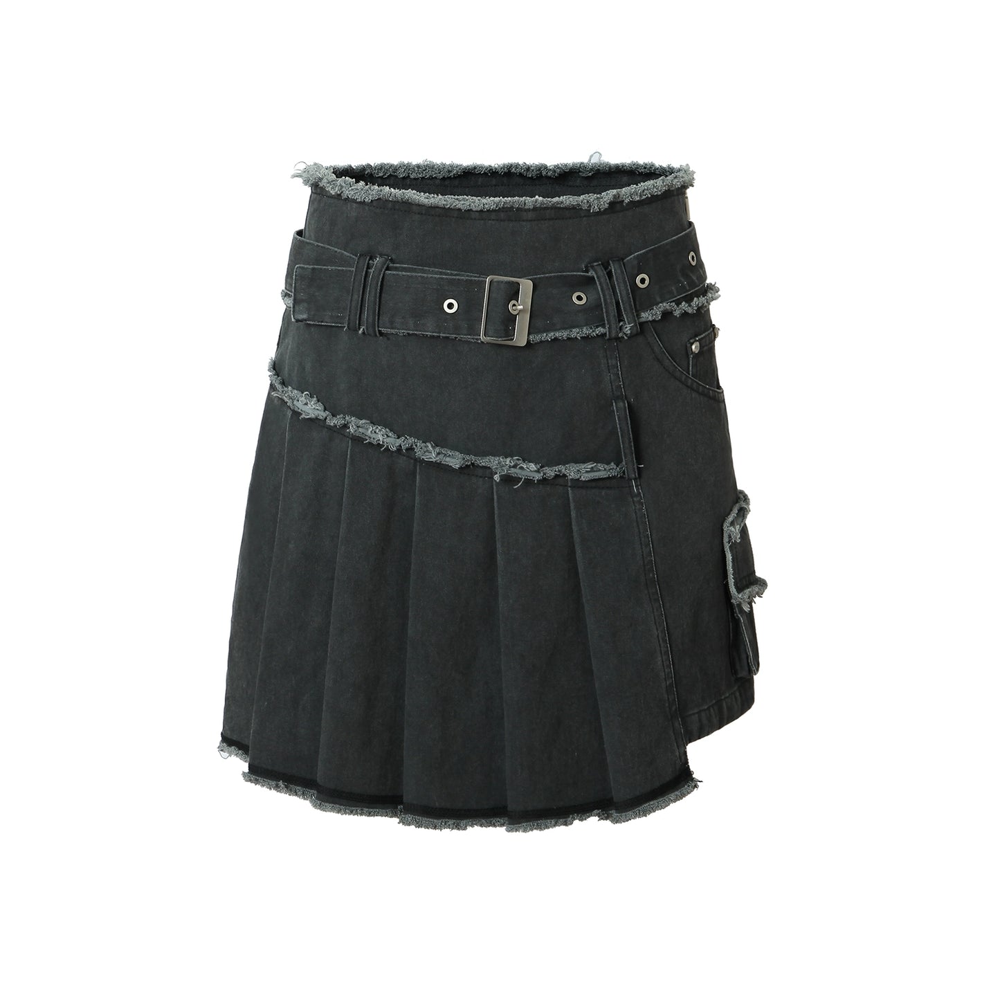 Diseño original Falda de media longitud Primavera y otoño Show Slim Wrap Temperamento de cadera Drop Feele versátil Falda plisada para mujeres