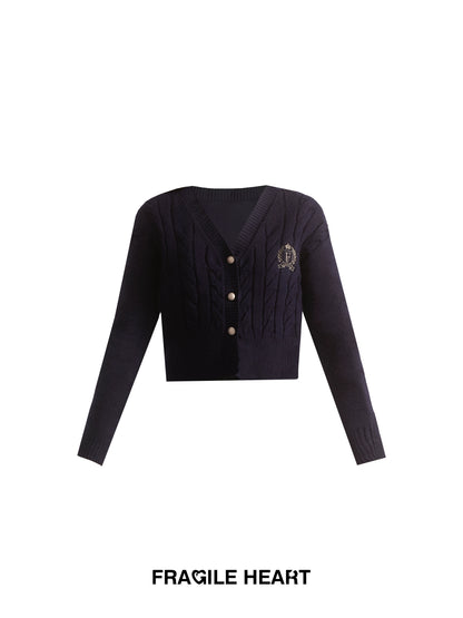 Korean Intellectual Knitted College Style Jacket
