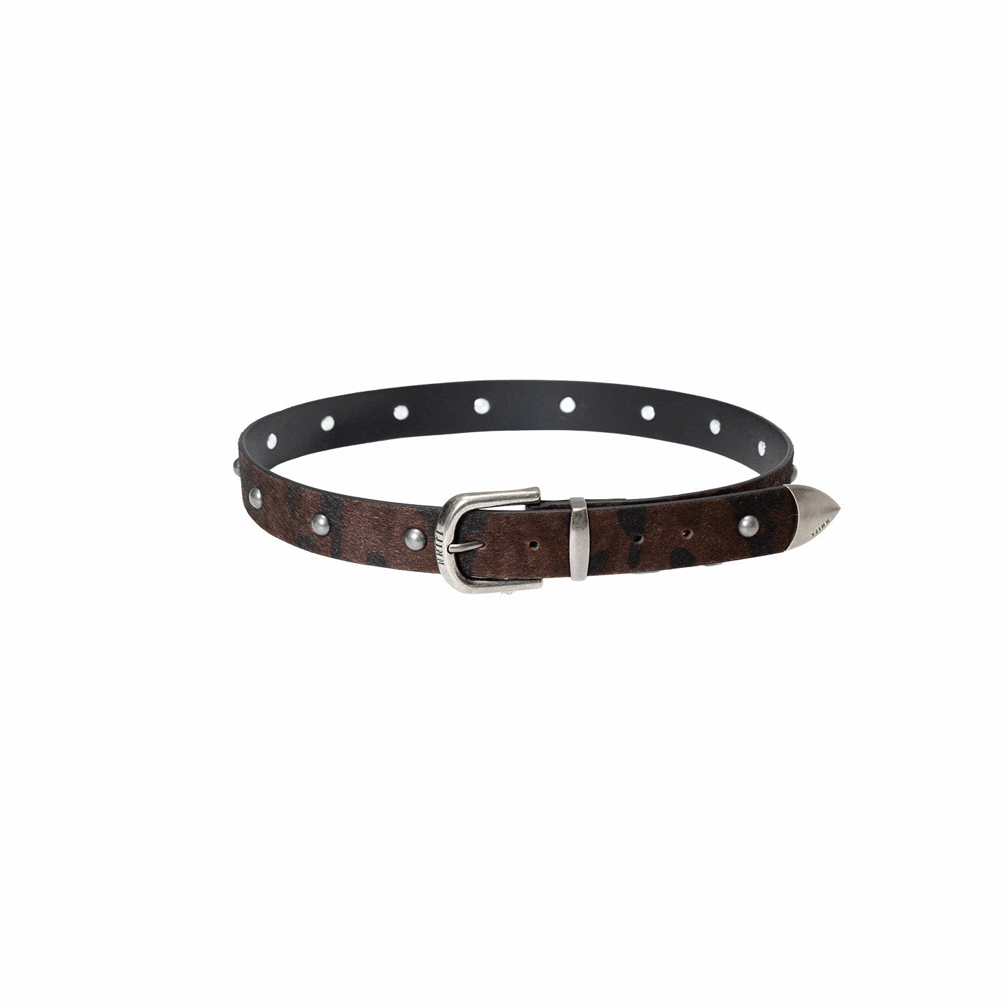 Camouflage Studded Leather Belt