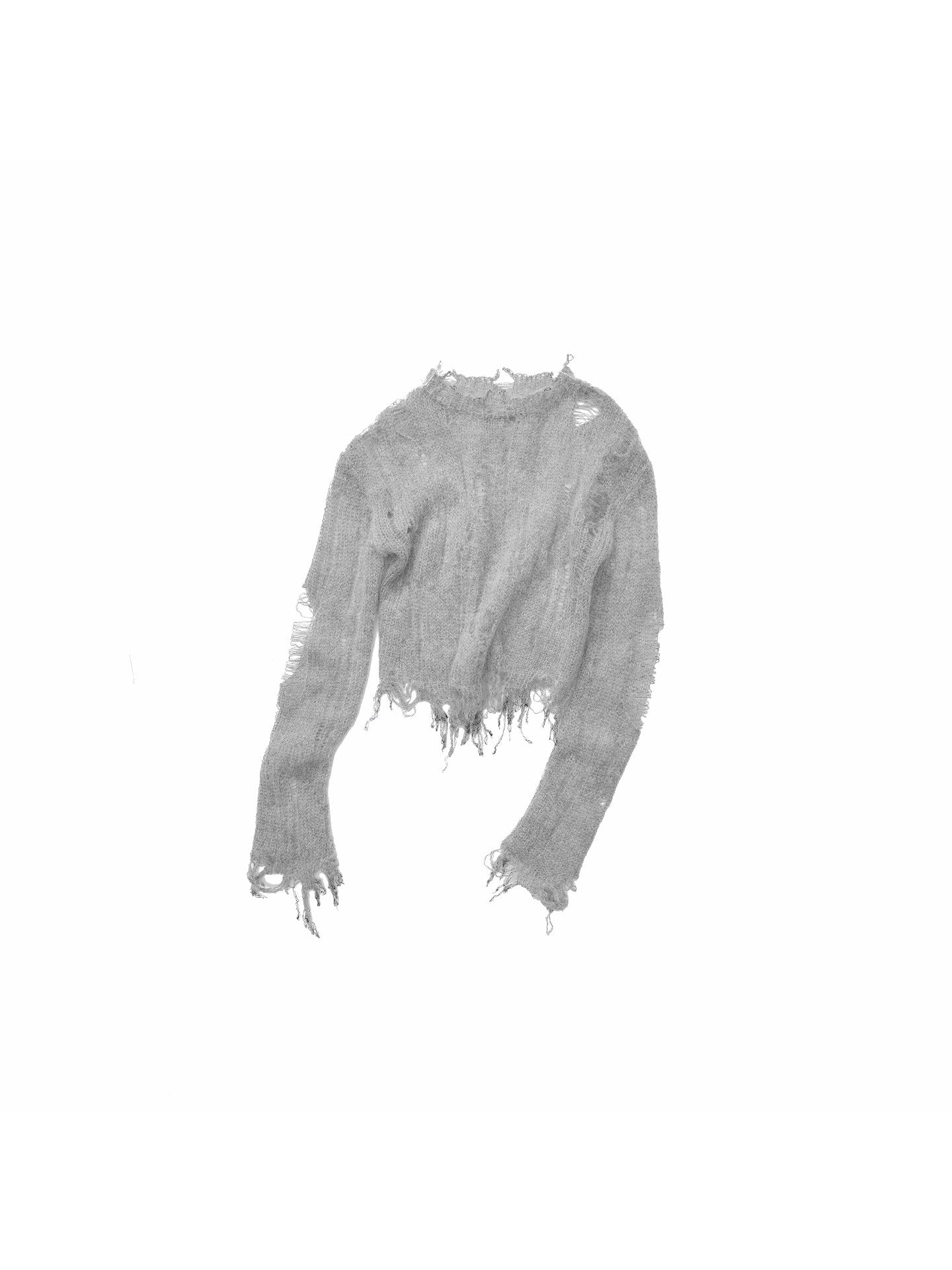 Openwork Mohair Knit Sweater