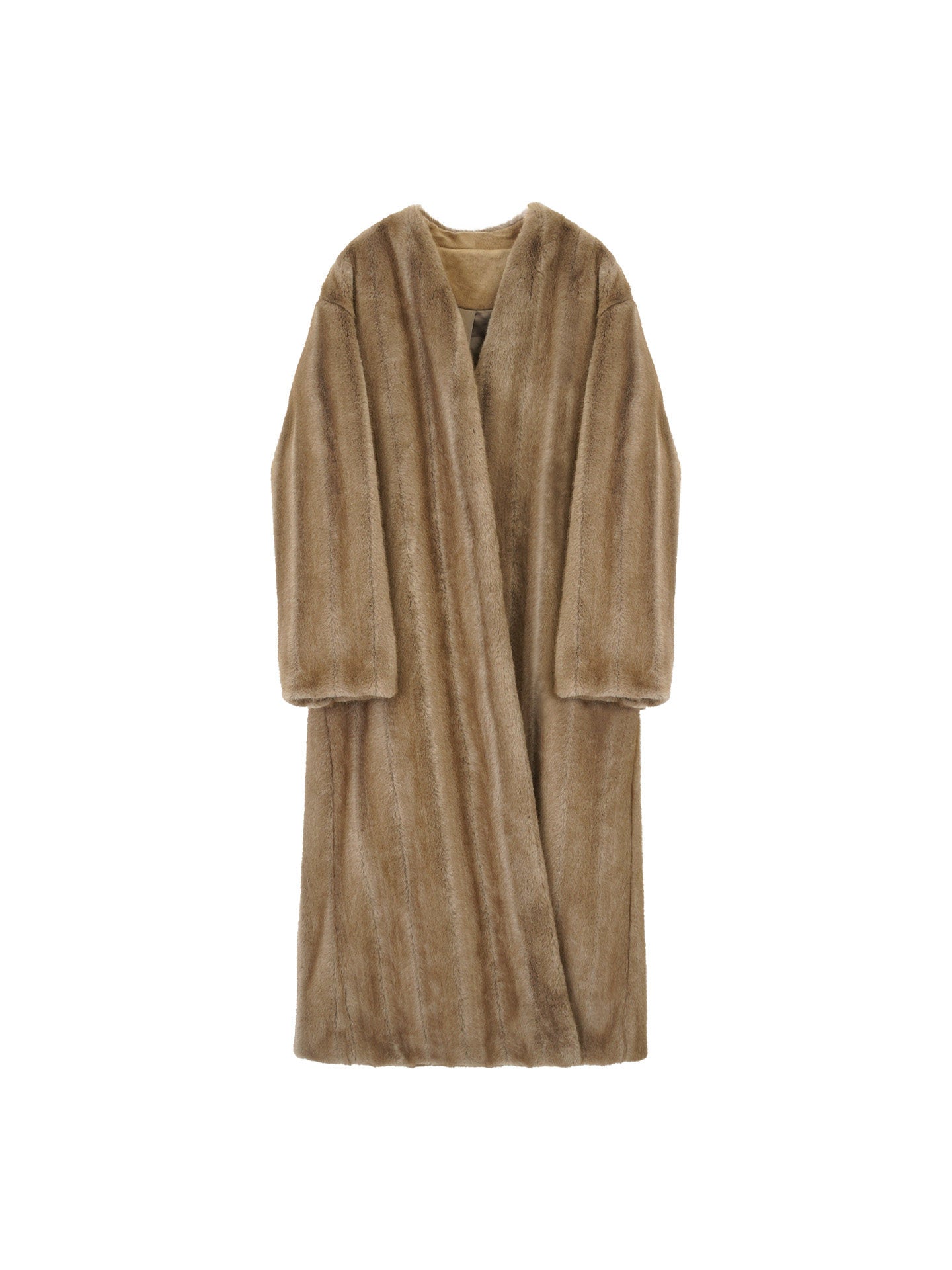 Rong Qi Qing Wan Luxe Long Eco Fur Coat