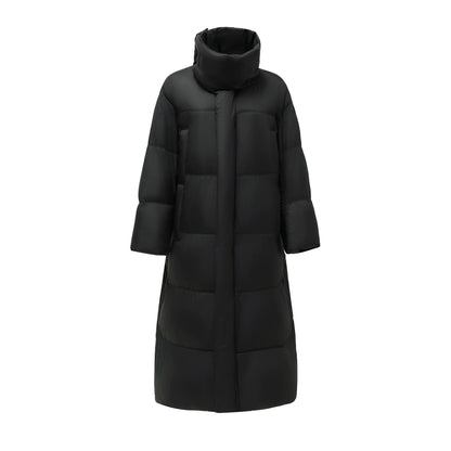 Thickened Stand-Up Collar 90% White Duck Down Jacket (Winter)