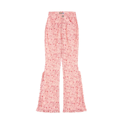 Showa Pink Flare Pants