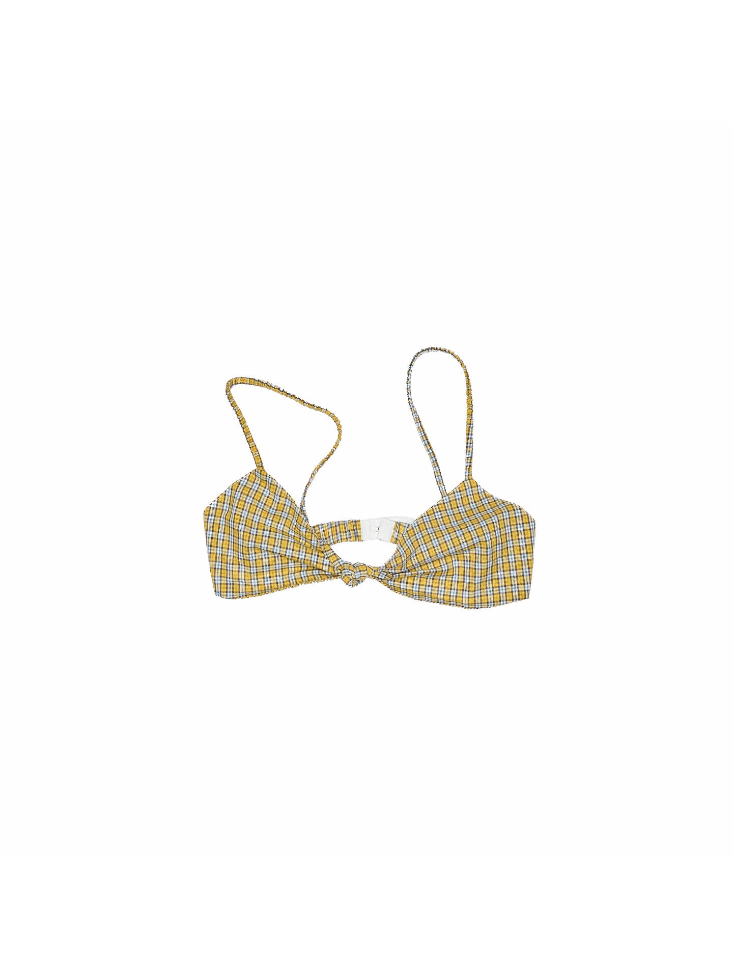 Plaid Patchwork Wire-Free Bralette