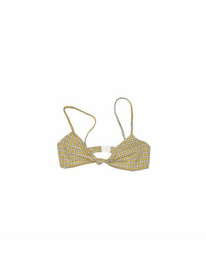 Plaid Patchwork Wire-Free Bralette