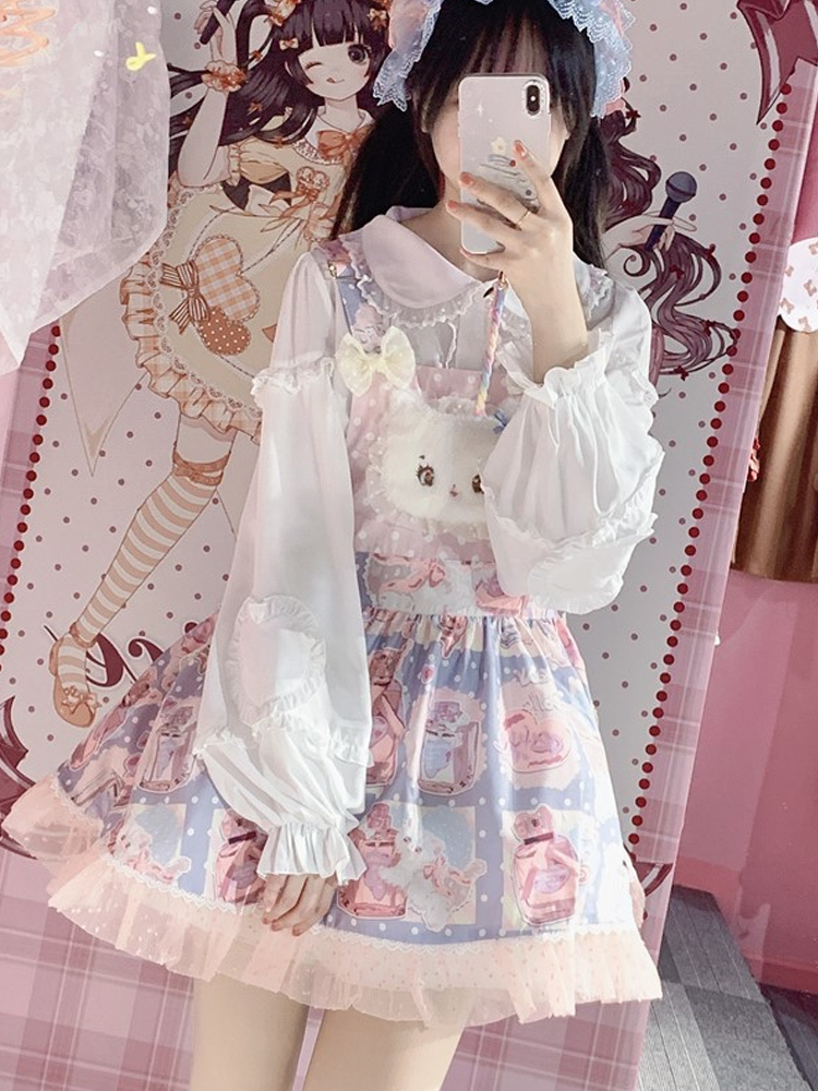 Lolita Fawn Valley Ruffled Doll Collar Shirt