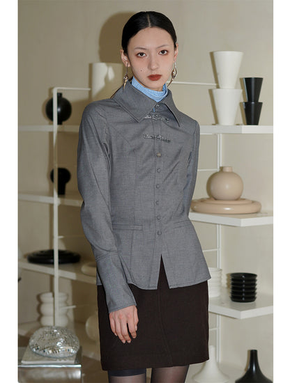 Oriental Wool Blend Shirt