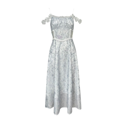 Blue Butterfly Summer Dress