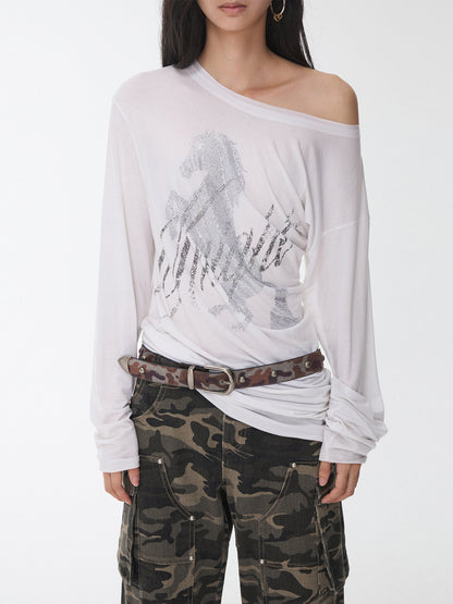 Camouflage Studded Leather Belt