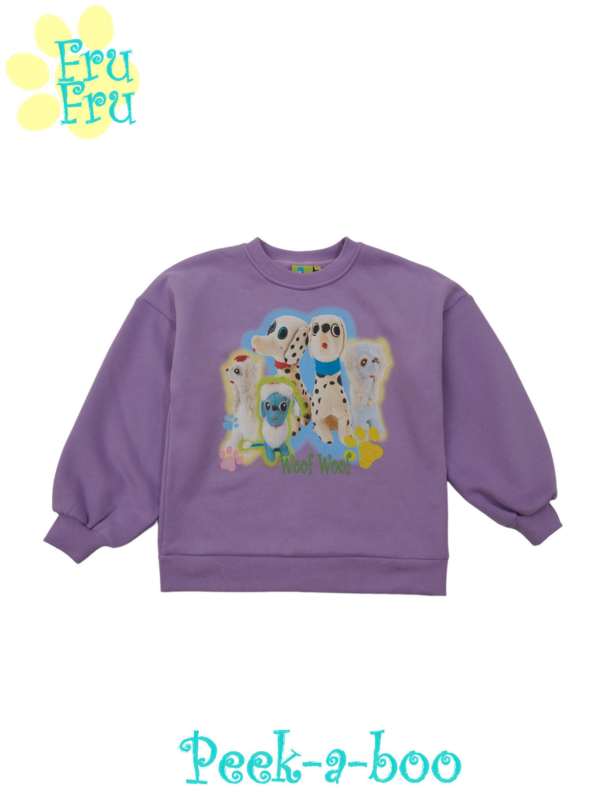 Dalmatian Fleece Sweatshirt | Oversized Purple Winter Pullover