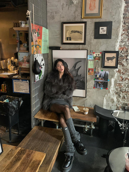 Faux Fur Coat – High-End Celebrity Warm Winter Jacket