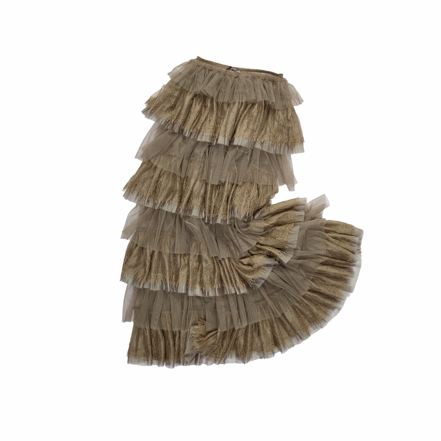 French Mesh Layered Skirt