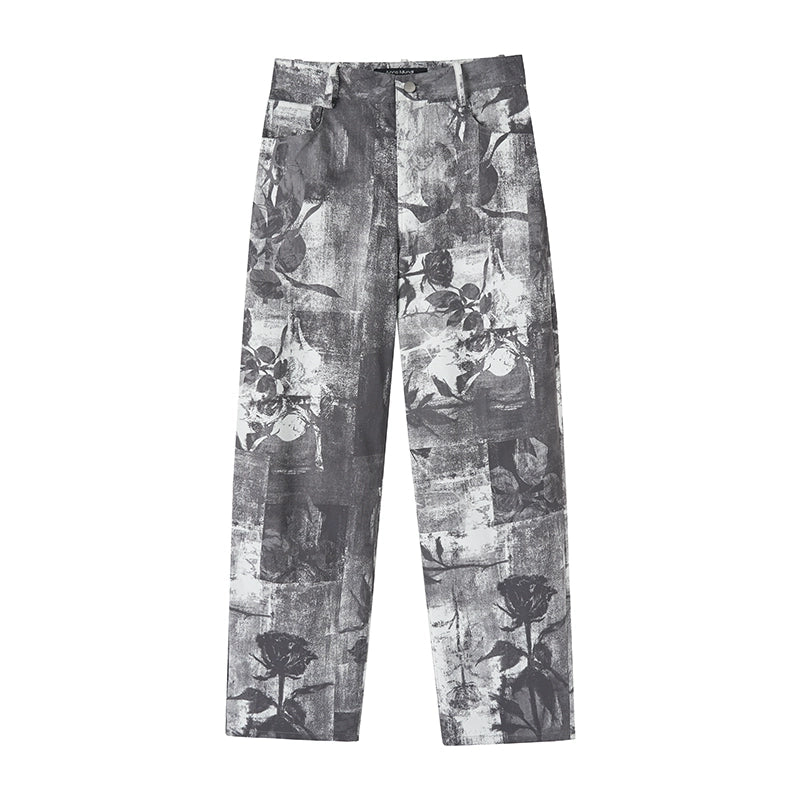 Pantalones de rábano con estampado de verano