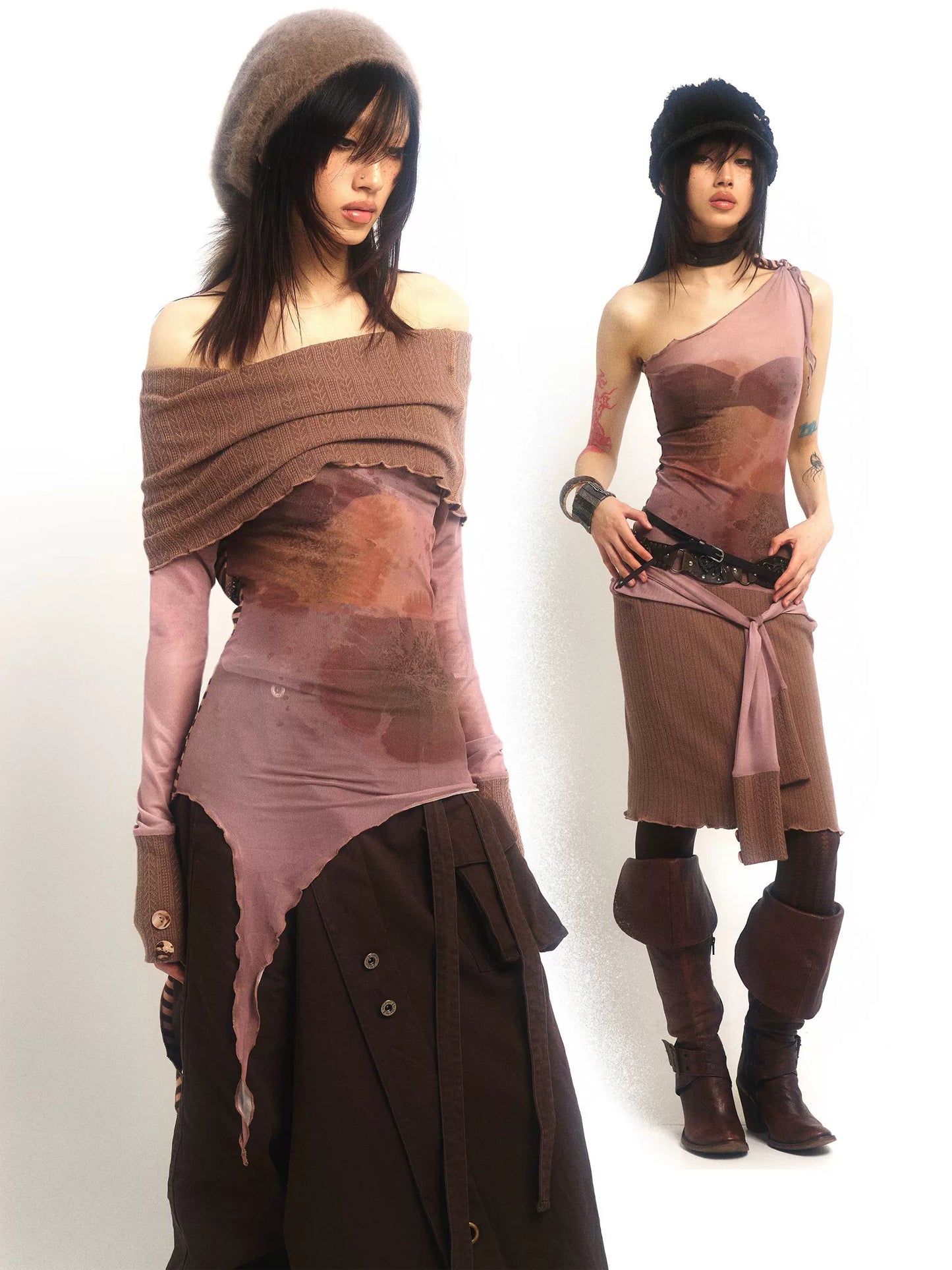 Floral Reversible Knit Top – Hand-Painted Artisan Feel