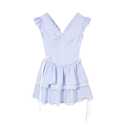 [Seaside Diary] Blue Princess Cake Dress - Summer Edition