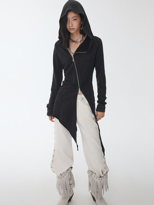Rhinestone Rivet Hoodie Dress