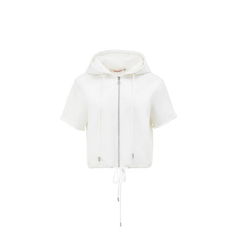 Cat Ear Hoodie Tee – Heavy Short Sleeve Streetwear Top