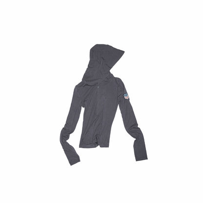 Zip-Front Hooded Slim-Fit Top