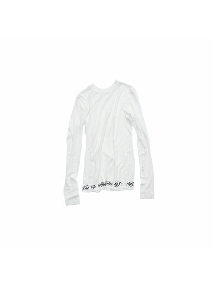 Sheer Long Sleeve Graphic Tee