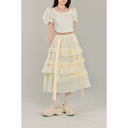 Oxygen Fairy - Two-Tone Fluffy Skirt