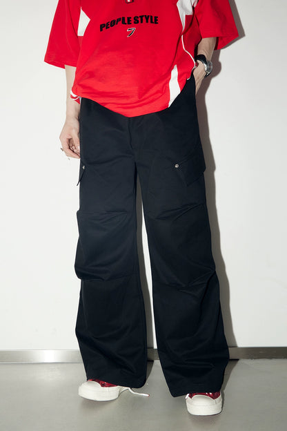 Pantalons de vêtements de travail de poche-trois dimensionnels-dimensionnels
