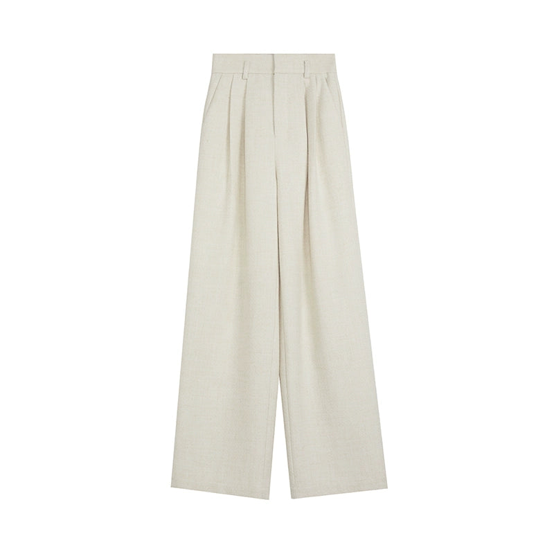 Woven Casual Pleated Pants