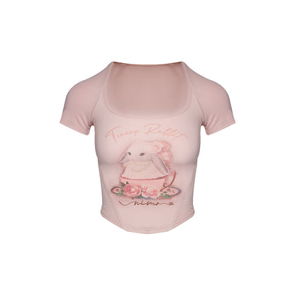 Sweetheart Bunny Crop Top